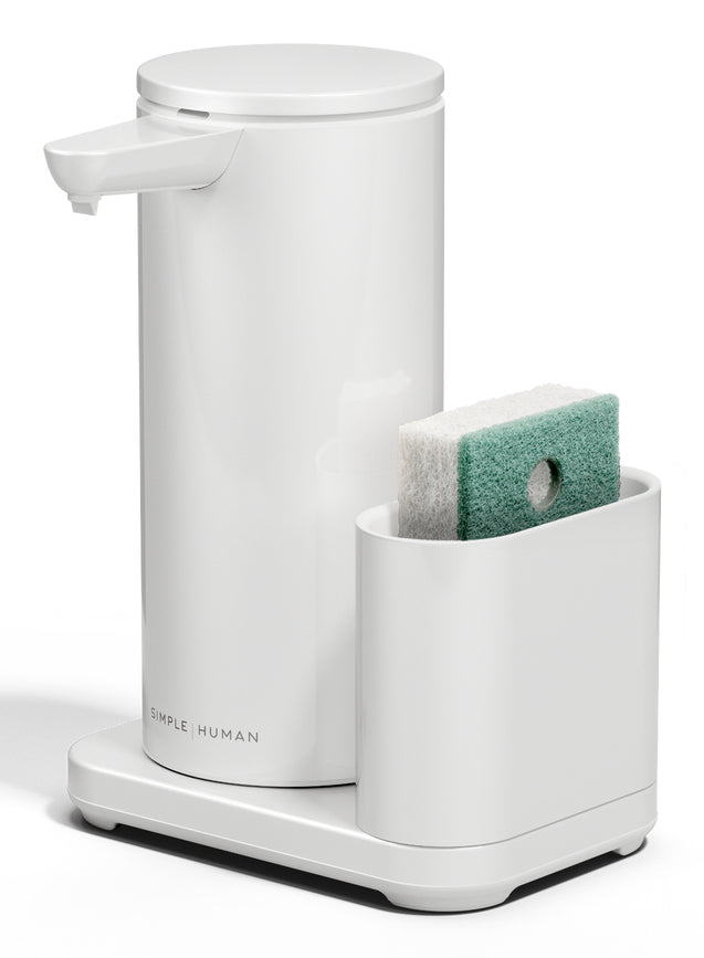Simplehuman ST1081 Automatischer Seifenspender – Metall, Weiss, 414 ml