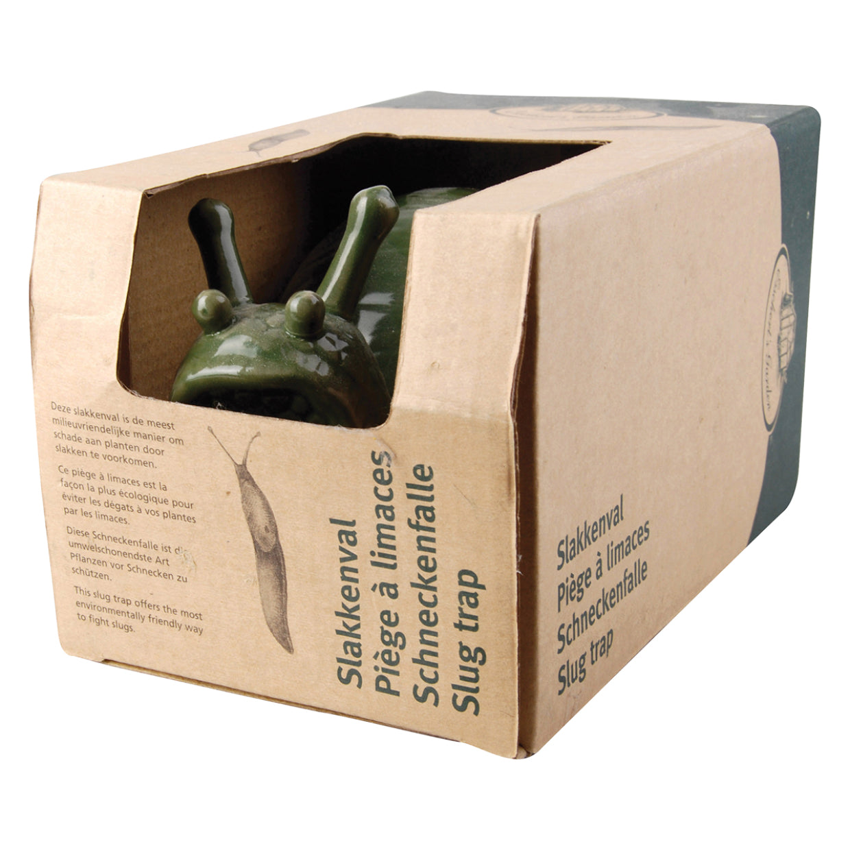 Esschert Design Insektenfalle – 18,3 × 10,8 cm – grün – Keramik – für Schnecken