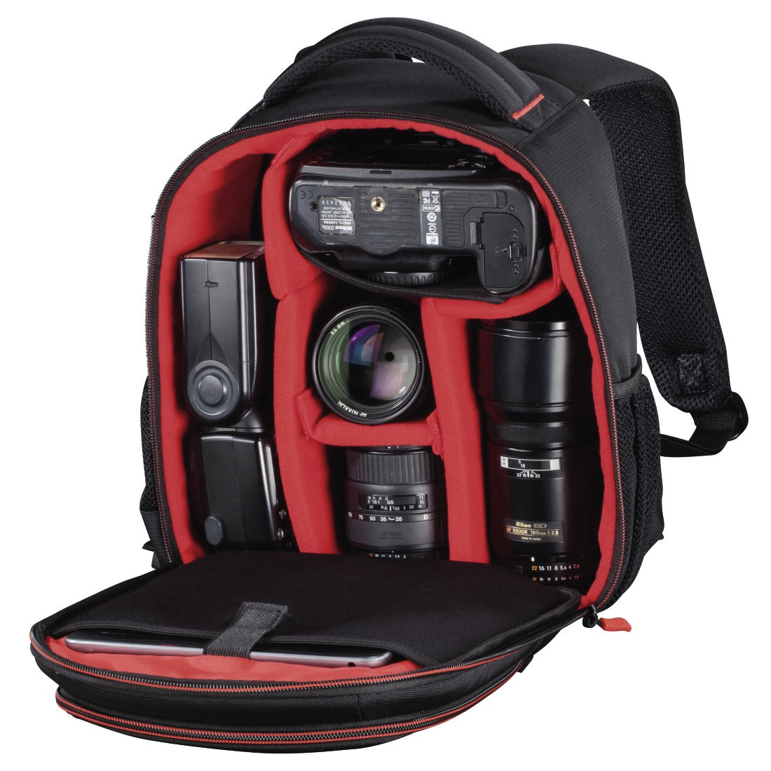 Hama Miami Kamerarucksack – Polyester, 5 l – für Tablets bis 10,1" – Schwarz