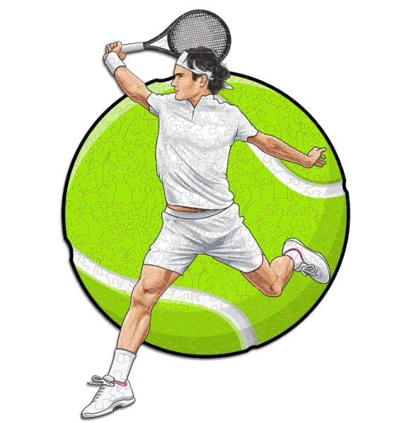 Iconic Puzzles Roger Federer Puzzle – 150 Teile – 21 × 30 cm – ab 10 J. – Holz
