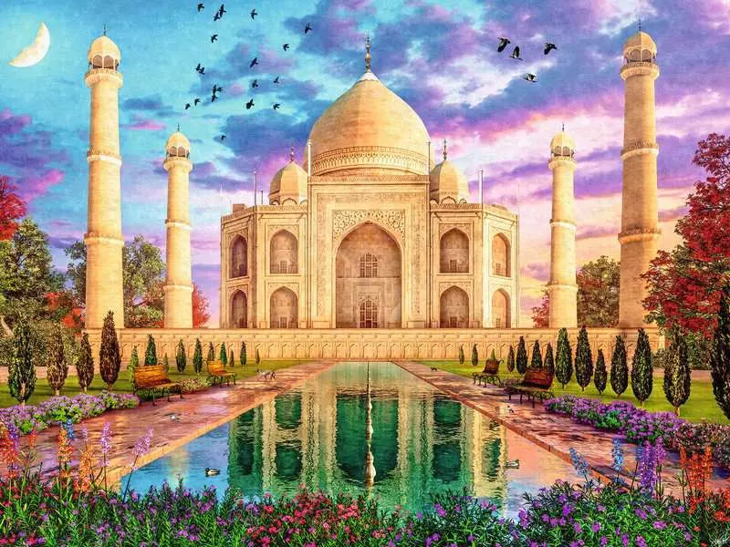 Ravensburger Puzzle Bezauberndes Taj Mahal – 1500 Teile – 60 × 80 cm – ab 14 Jahren