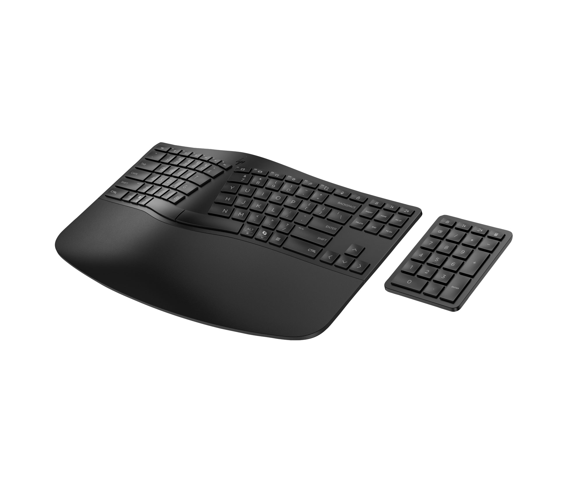 HP 960 Ergonomisch – Ergonomische Tastatur – Membran – Bluetooth & 2,4 GHz (USB-A Empfänger) – Schwarz
