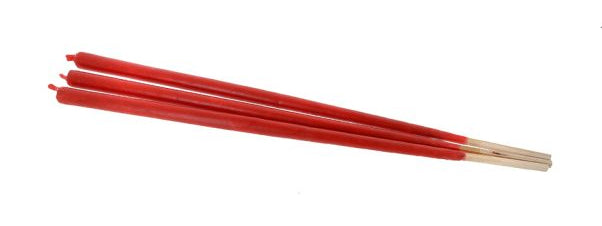 Balthasar Dekorative Aussenleuchte 3er-Set – Ø 8,5 cm – Rot – Holz