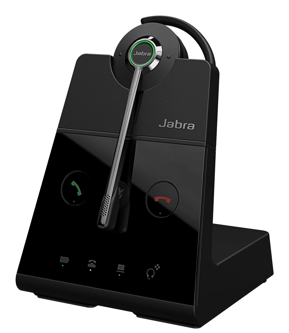 Jabra Engage 65 SE Office-Headset – Ohrbügel, BT, MS Teams zertifiziert, mit Basisstation, Schwarz