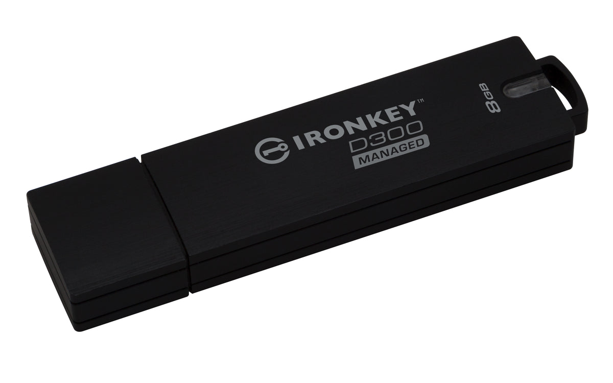 Kingston Technology Kingston IronKey D300 Managed – 8 GB, USB Typ-A, USB 3.2 Gen 1, FIPS 140-2