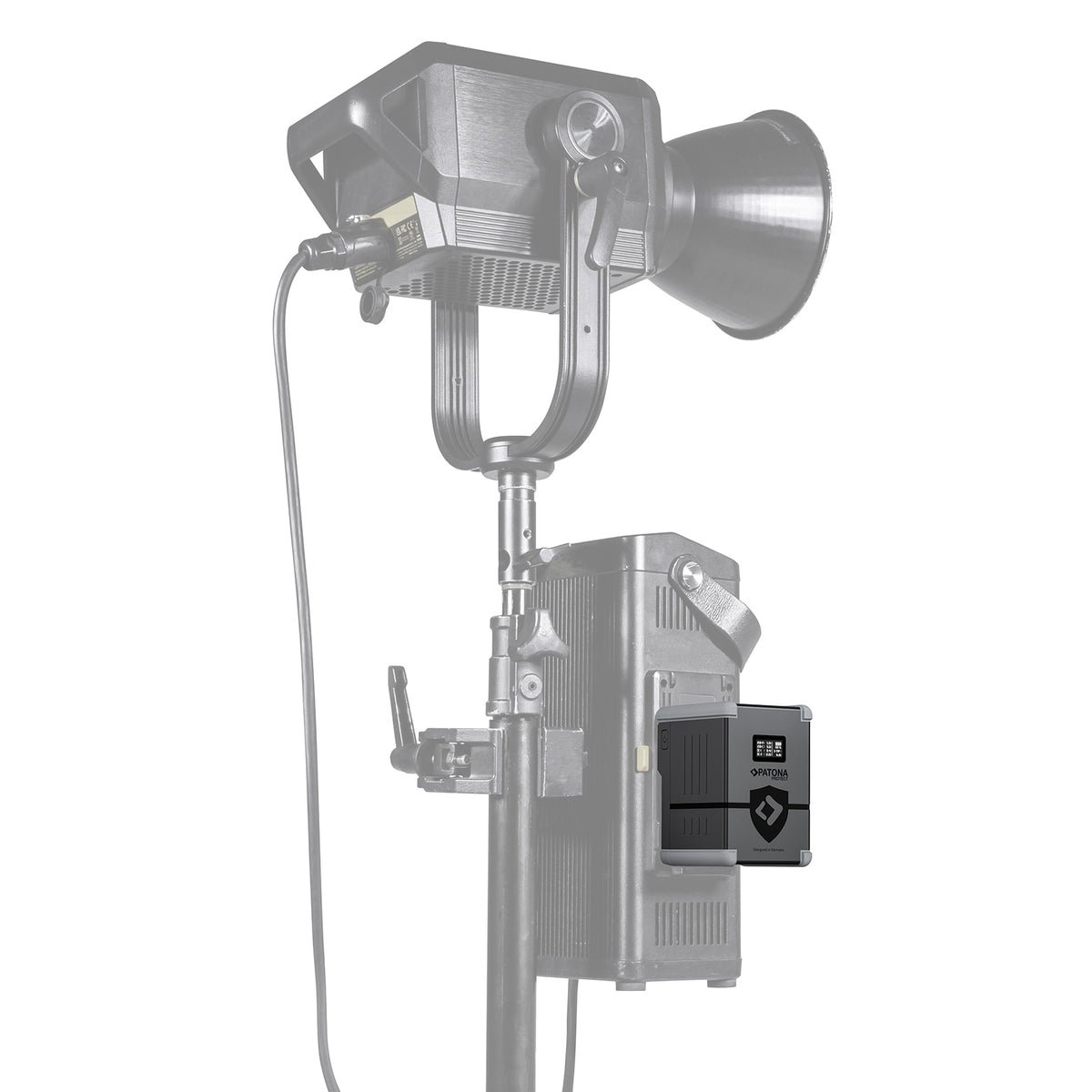 PATONA V150-PD100 V-Mount Akku 148 Wh, 14,54 V, 10200 mAh – USB-C, USB-A, D-Tap, 2× DC-Out – Schwarz