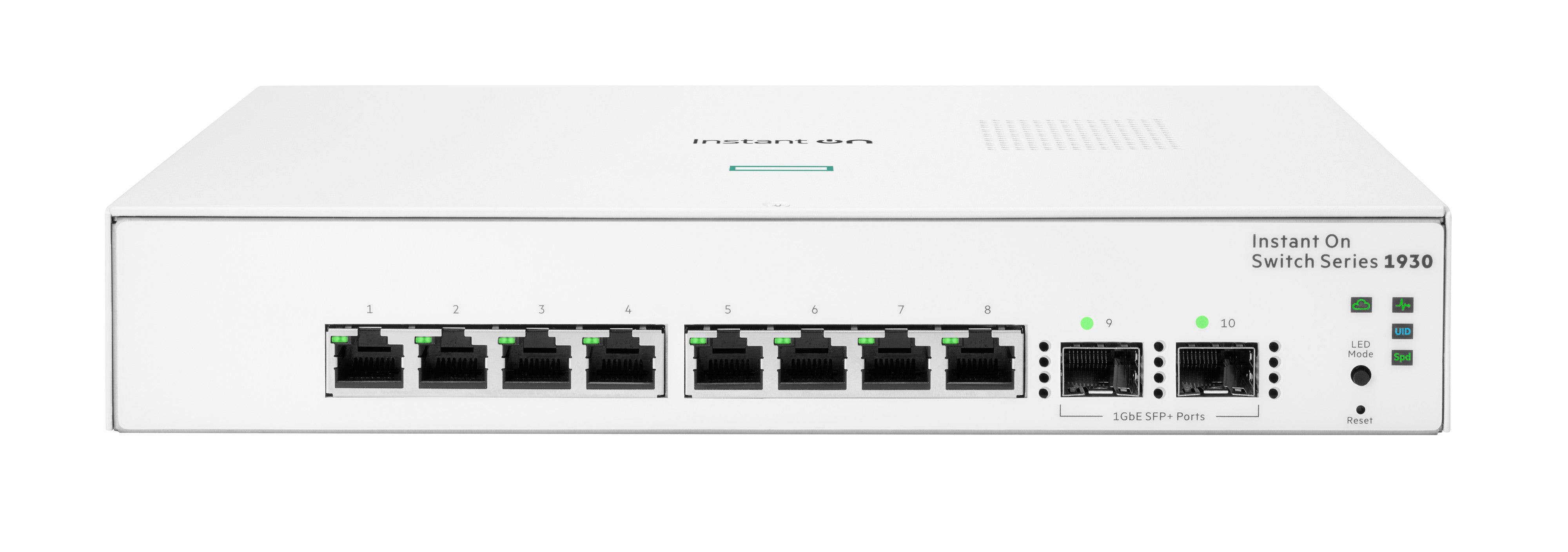 HPE Aruba 1930 8G JL680A – Managed Switch – 8×GbE, 2×SFP, L2/L3, 1U