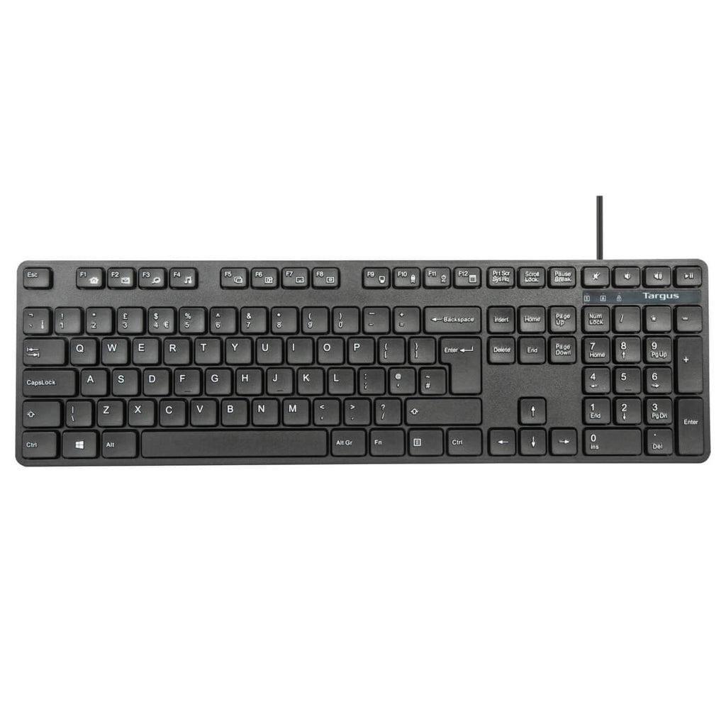Targus AKM622ES – Tastatur-Maus-Set – 100% – kabelgebunden (USB) – QWERTY (ES) – Schwarz