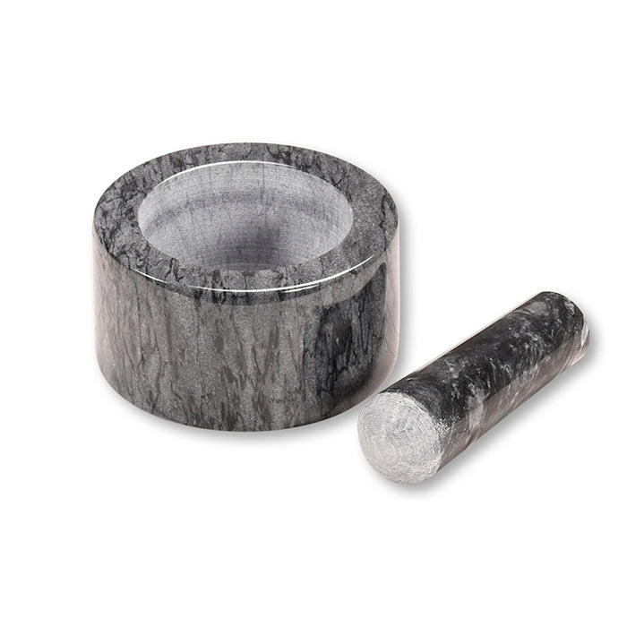 Kesper Mörser mit Stössel, Ø 13 × 0,8 cm, Marmor, Anthrazit