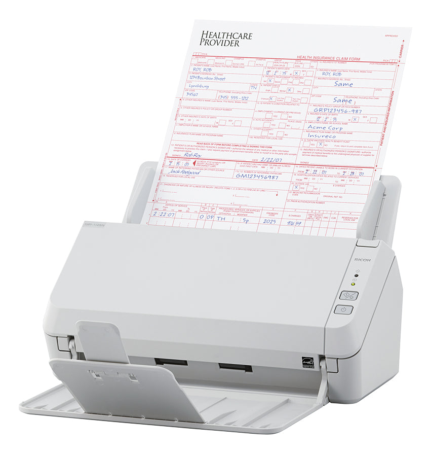 Ricoh SP-1125N – Einzugsscanner, A4, Duplex, 25 ppm, ADF 50 Blatt, LAN