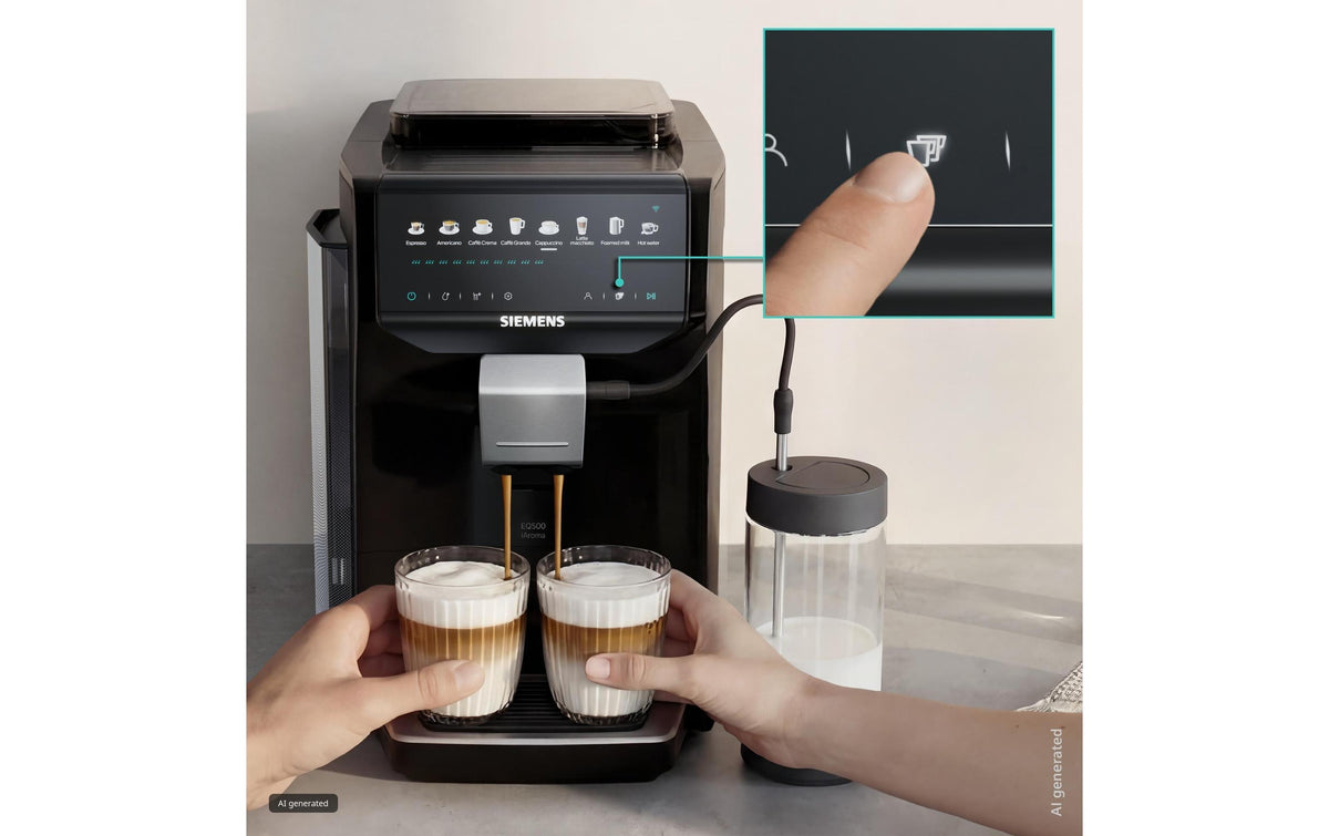Siemens TP555EM7 Kaffeevollautomat – 1,8 l, 300 g Bohnenbehälter, 15 bar, Milchschaumdüse