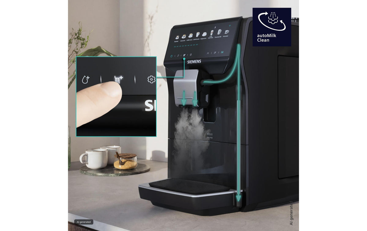 Siemens TP555EM7 Kaffeevollautomat – 1,8 l, 300 g Bohnenbehälter, 15 bar, Milchschaumdüse