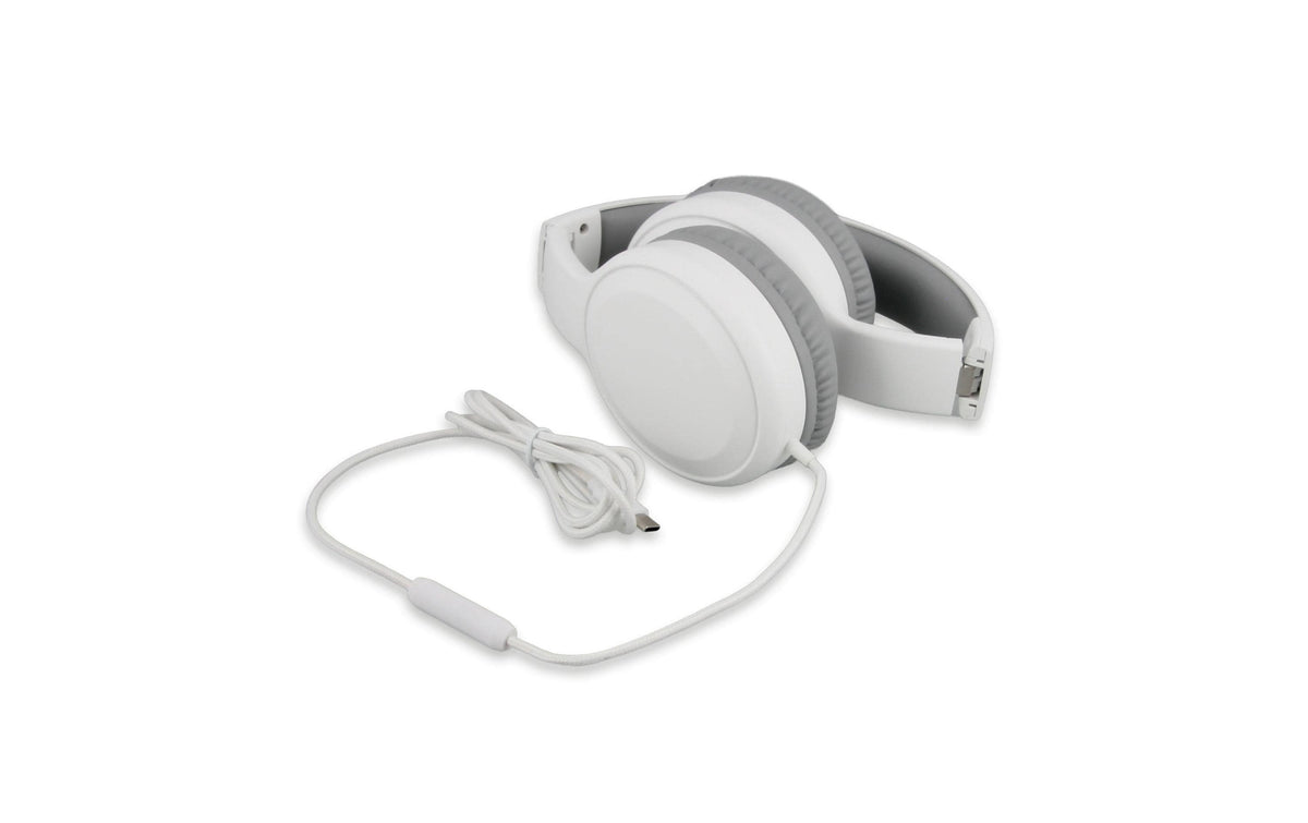 LMP Flow OE50C Office-Headset – Over-Ear, Stereo, Kabel (USB-C), Weiss