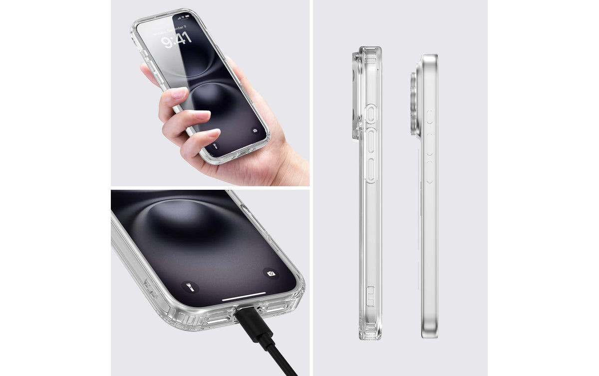 4smarts 360° Premium Backcover – für Apple iPhone 17 Pro/18 Pro, Kunststoff+Metall, Transparent