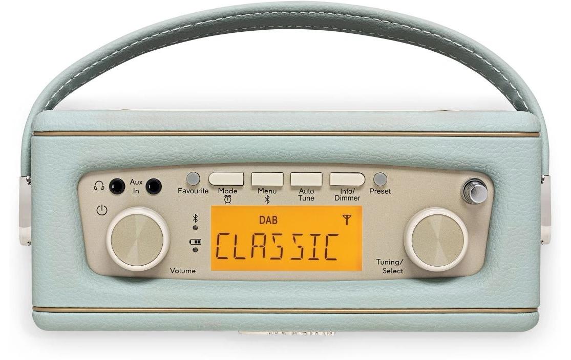 Roberts Radio Roberts Revival Uno Solar – Tragbares DAB+ Radio, UKW, Bluetooth – Blaugrün