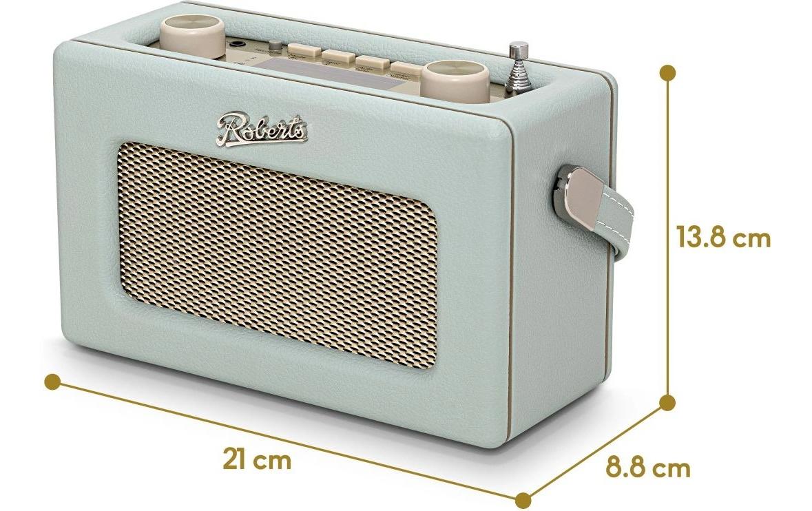 Roberts Radio Roberts Revival Uno Solar – Tragbares DAB+ Radio, UKW, Bluetooth – Blaugrün