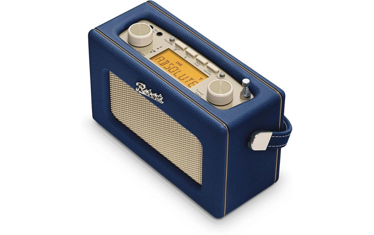 Roberts Radio Roberts Revival Uno Solar – Tragbares DAB+ Radio, UKW, Bluetooth – Dunkelblau