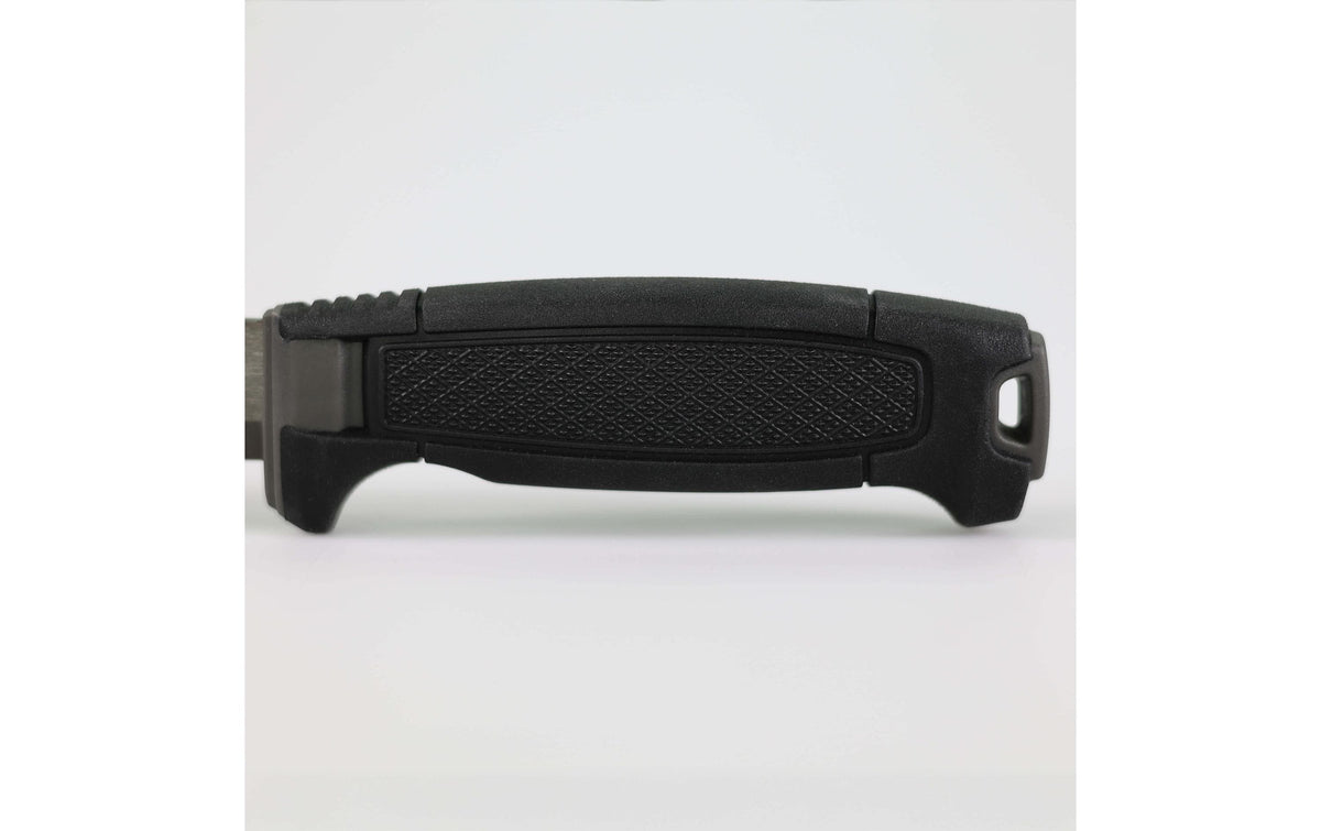 Morakniv Amberg BlackBlade – Outdoormesser 109 mm, Karbonstahl, Feststehende Klinge, mit Scheide