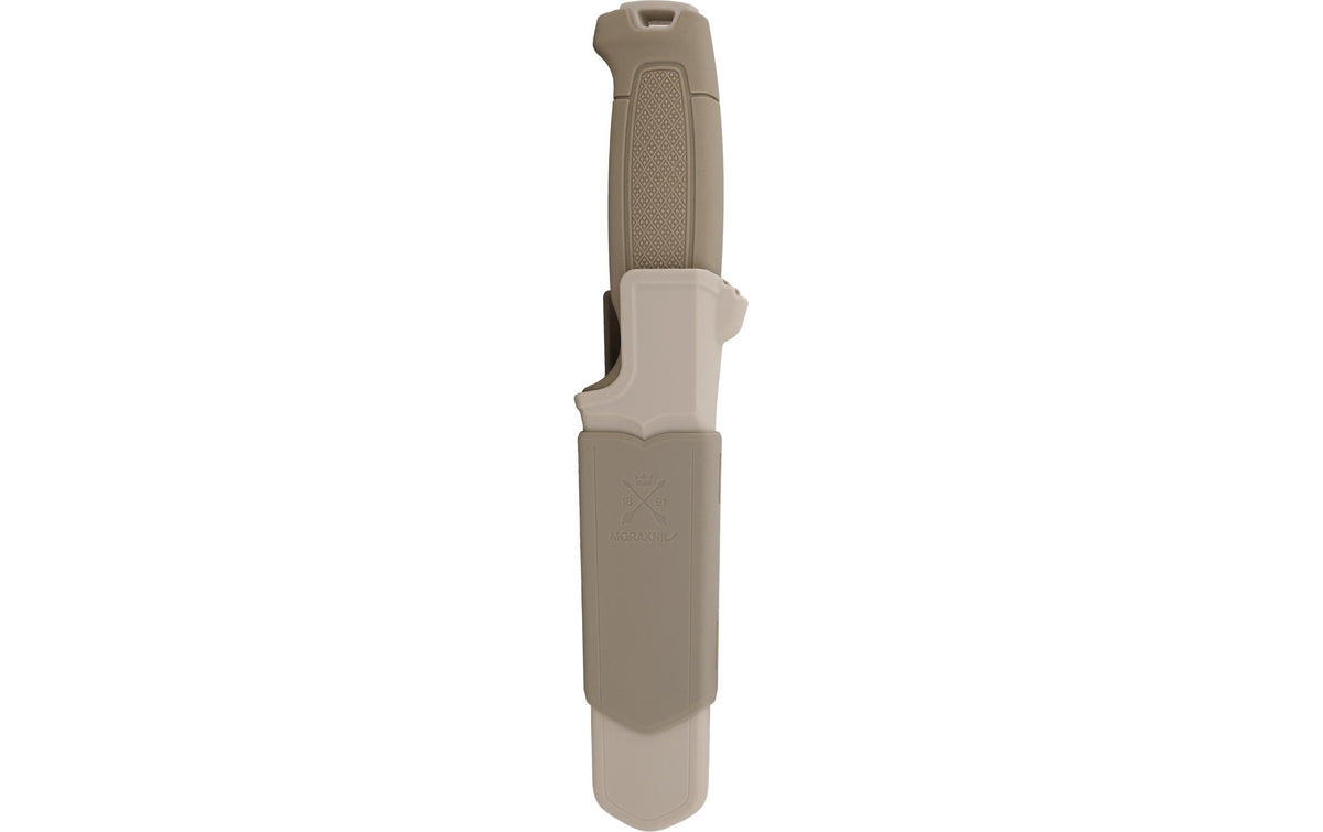 Morakniv Outdoormesser 77 mm, Edelstahl, Softgriff, Feststehende Klinge, Grüngrau