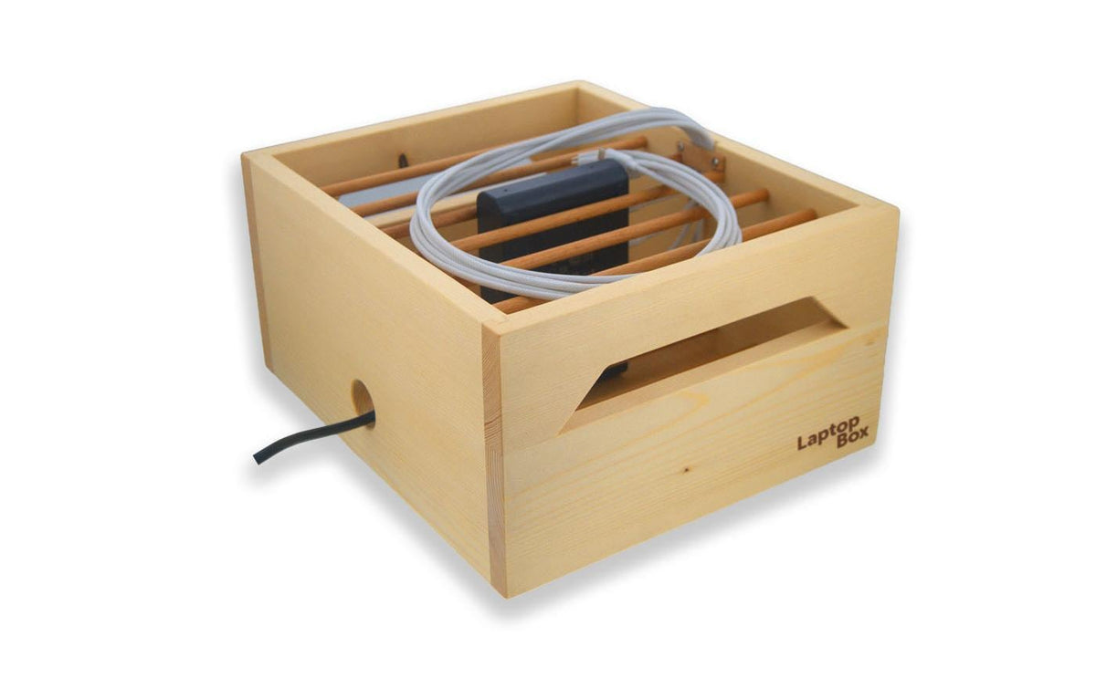 LMP LaptopBox 6-250 100 W – 6 Ladevorgänge – für MacBook Neo 13", MacBook Air 13" u. a. – braun