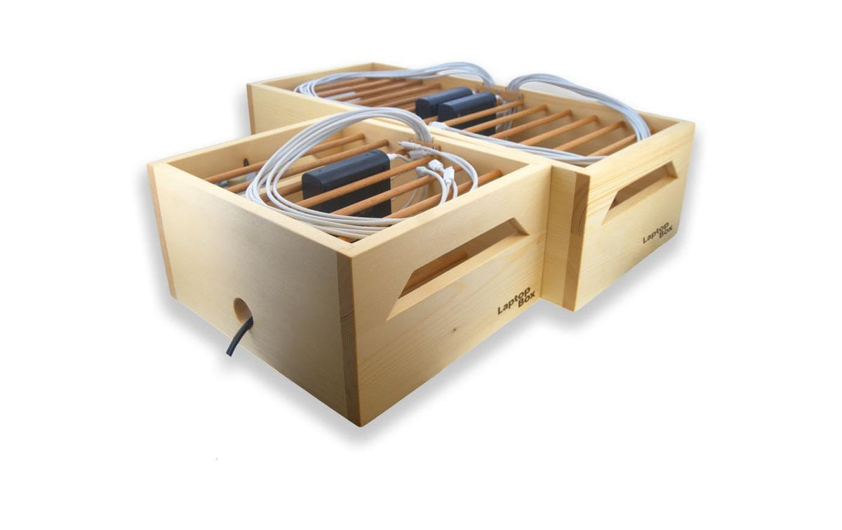 Lmp Lade-/Aufbewahrungsschrank – für 12 Geräte – 500 W – Braun