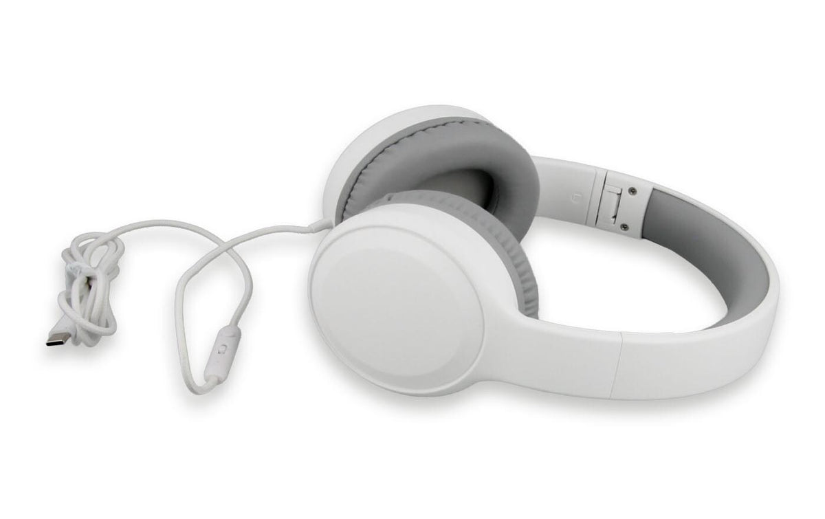 LMP Flow OE50C Office-Headset – Over-Ear, Stereo, Kabel (USB-C), Weiss
