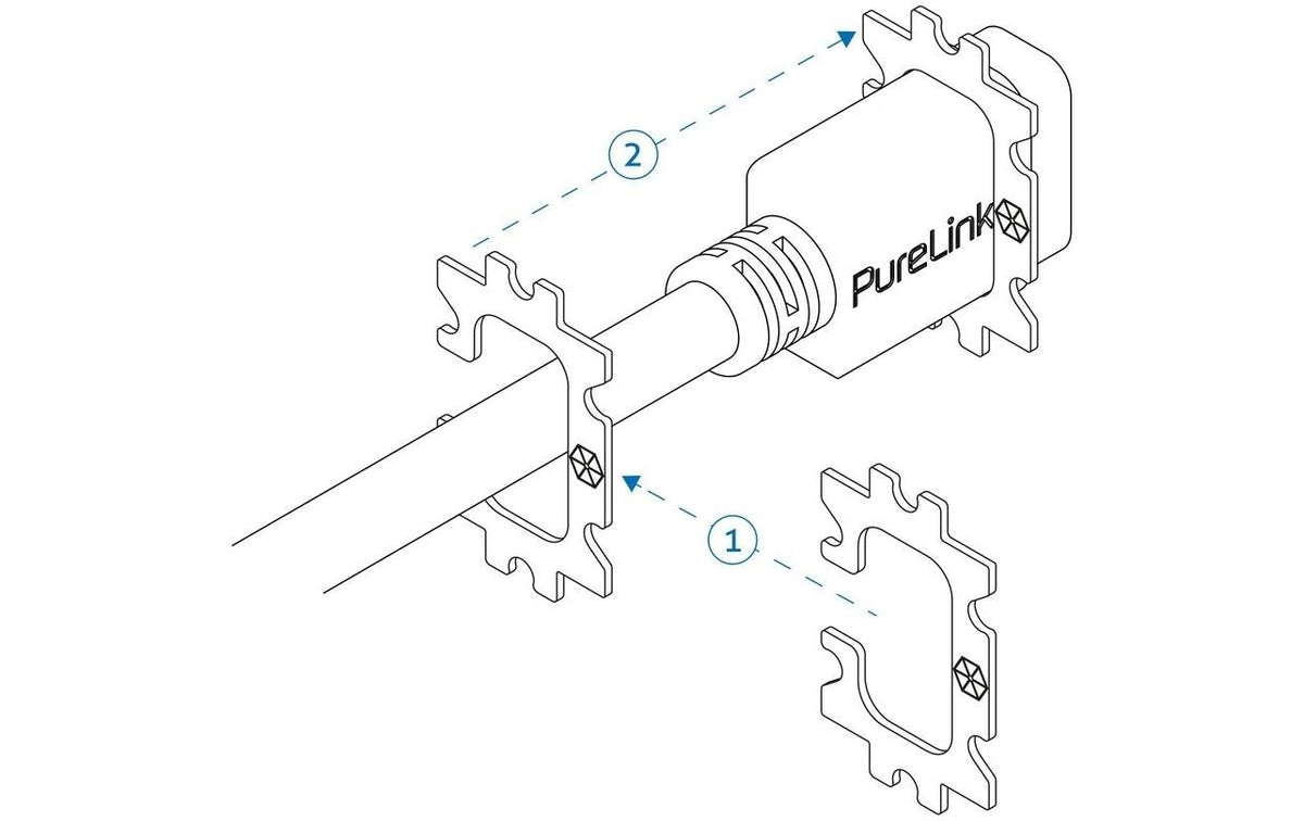 Purelink USB-A Verlängerungskabel (Stecker auf Buchse) – USB 3.2 Gen 1 (5 Gbit/s) – 1 m – Schwarz – für Medi