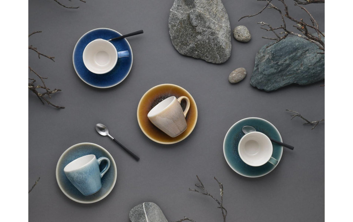 Creatable Espressotasse mit Untertasse – 80 ml, Ø 6,5 cm, Steinzeug, spülmaschinenfest, mikrowellengeeignet