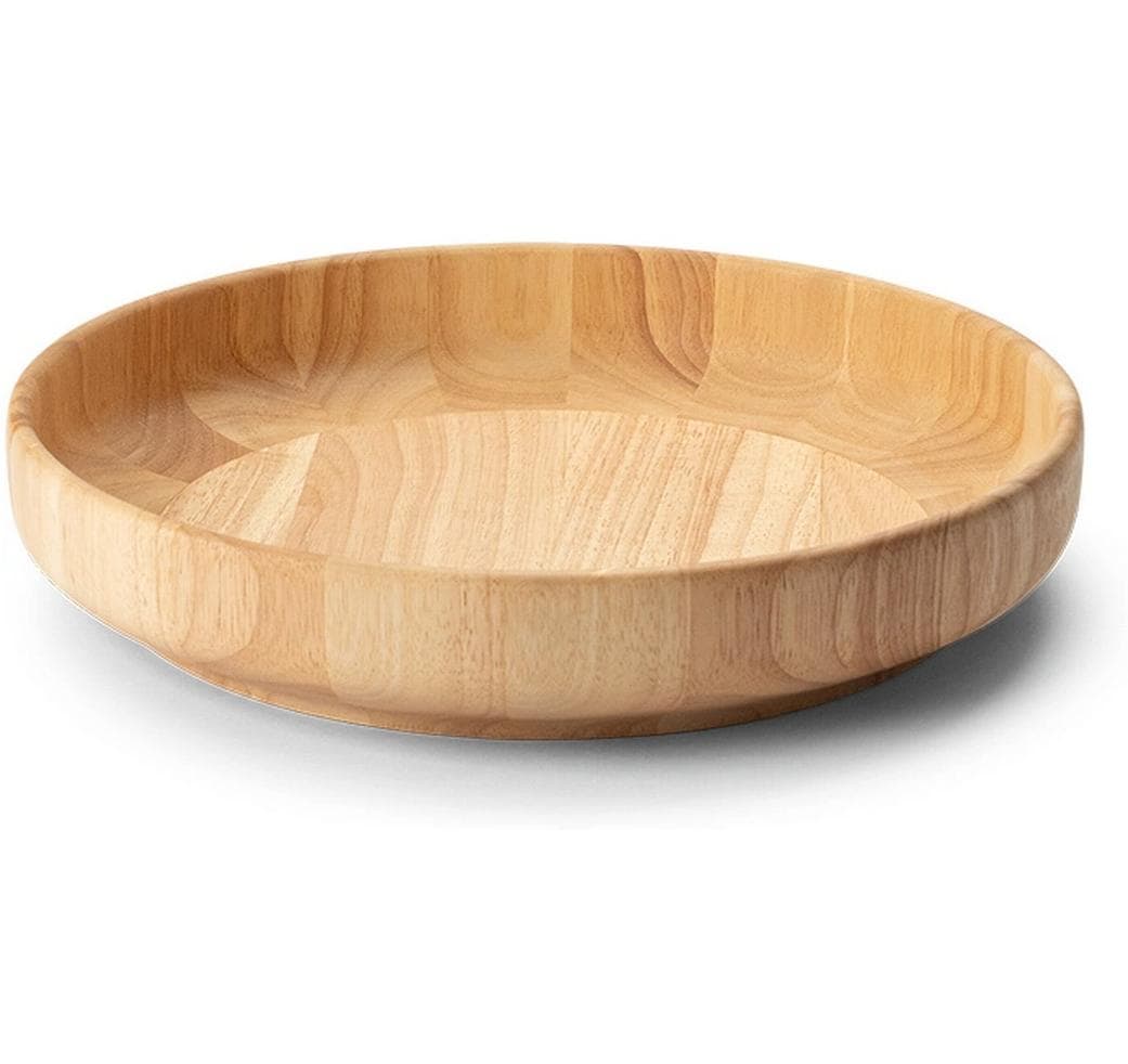Continenta Schüssel – Ø 32,0 cm, H 6,0 cm, Holz (Gummibaum), Braun