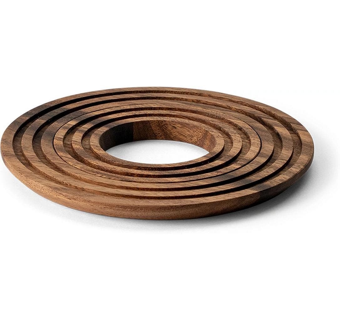 Continenta Teekannen-Untersatz Akazie, Ø 21 × 1,5 cm, 2-teilig, braun