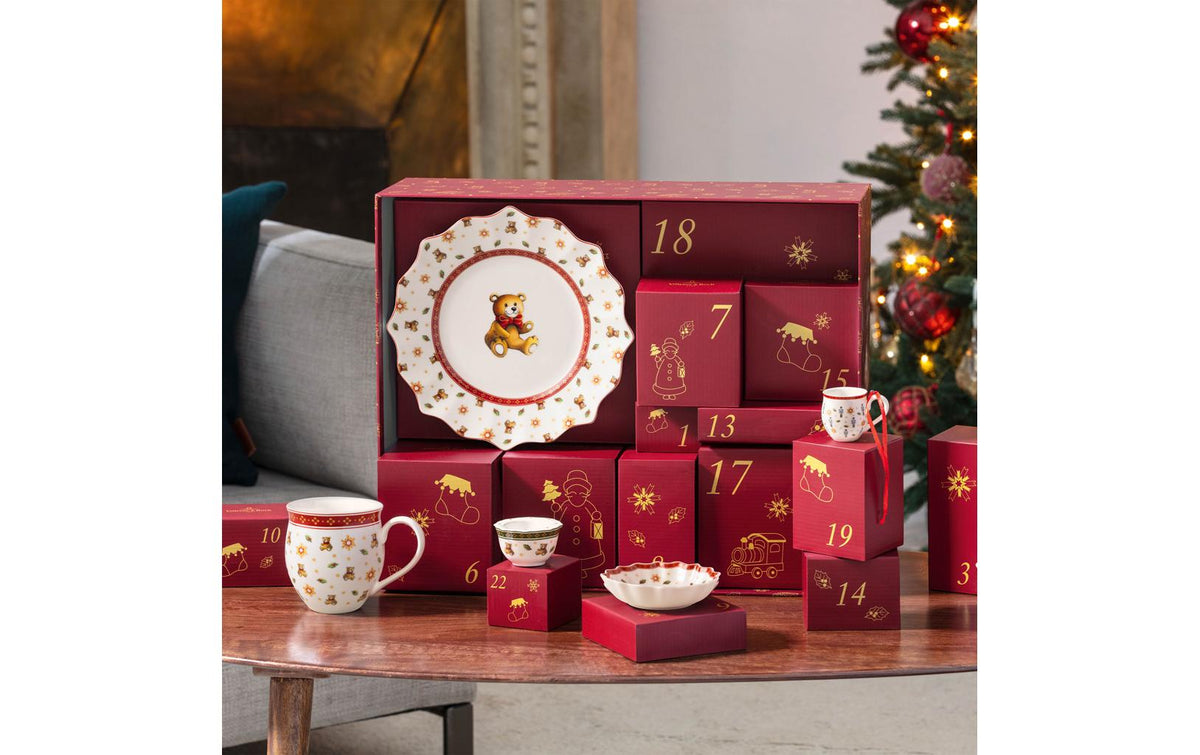 Villeroy & Boch Adventskalender – Weihnachten – Befüllt – Porzellan, Mehrfarbig – 40 × 15 × 48,5 cm