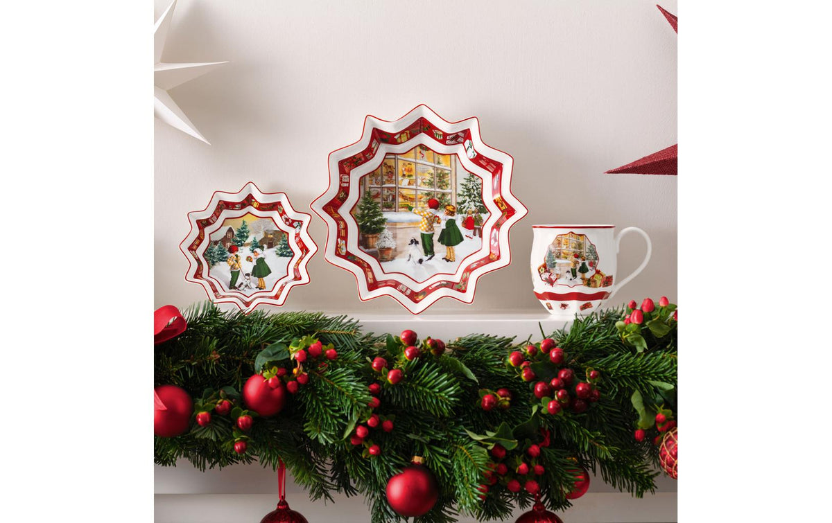 Villeroy & Boch Schale – 430 ml, Ø 25 cm, H 4,3 cm, Porzellan, Mehrfarbig