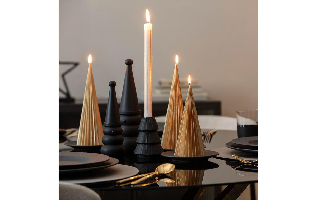 Villeroy & Boch Christmas Chic Weihnachtskerze – Ø 8,5 × 24 cm – gold, 1-teilig