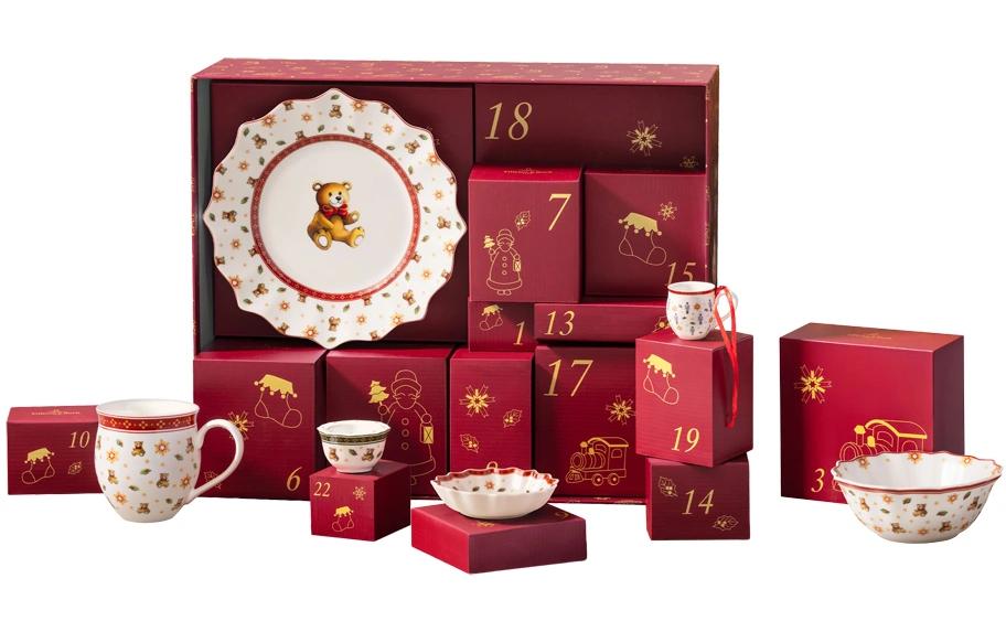 Villeroy & Boch Adventskalender – Weihnachten – Befüllt – Porzellan, Mehrfarbig – 40 × 15 × 48,5 cm