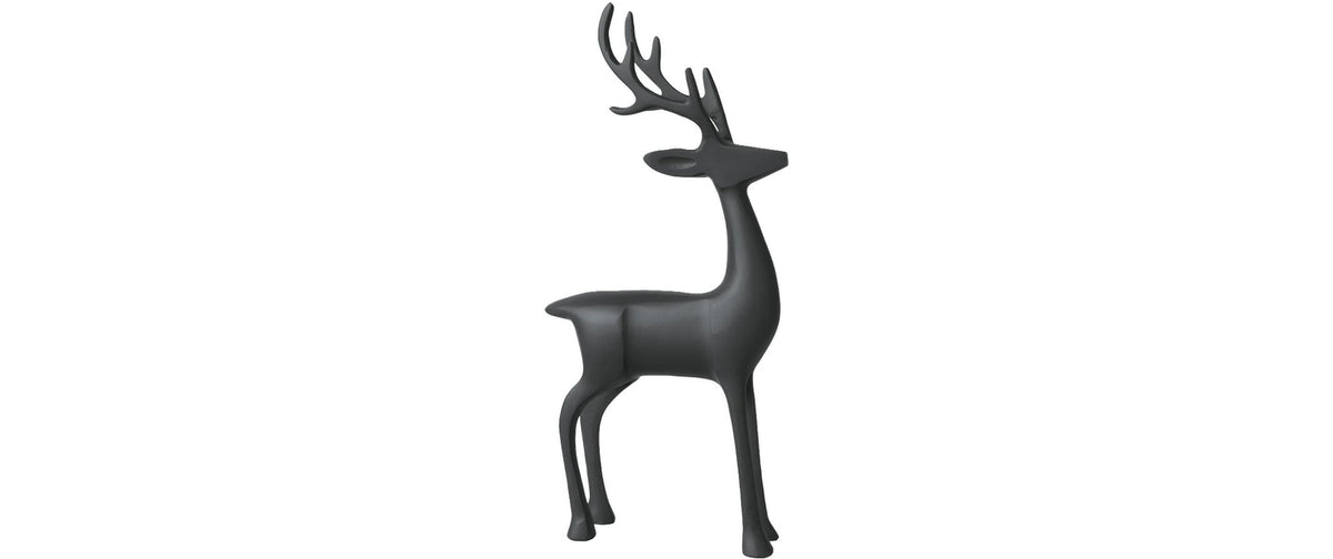 Villeroy & Boch Christmas Chic Hirsch S Weihnachtsdeko – H 36 cm – Aluminium, schwarz