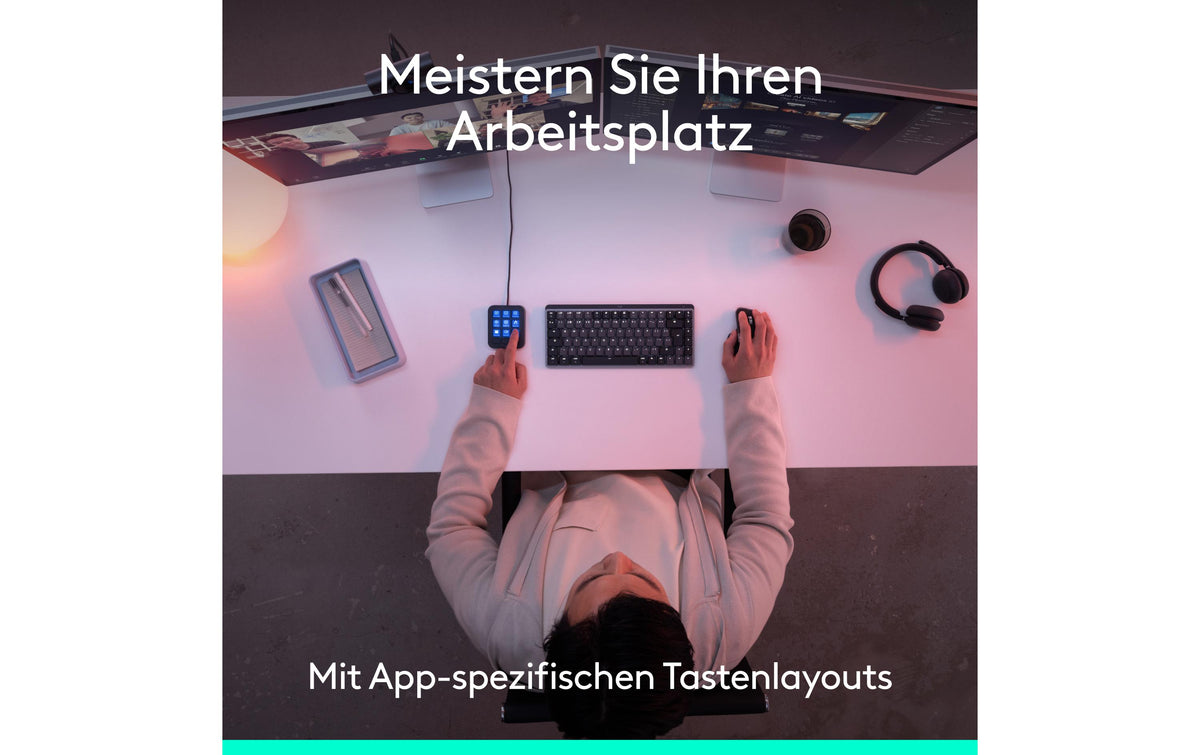 Logitech MX KEYPAD – Keypad-Steuerpult – Graphit