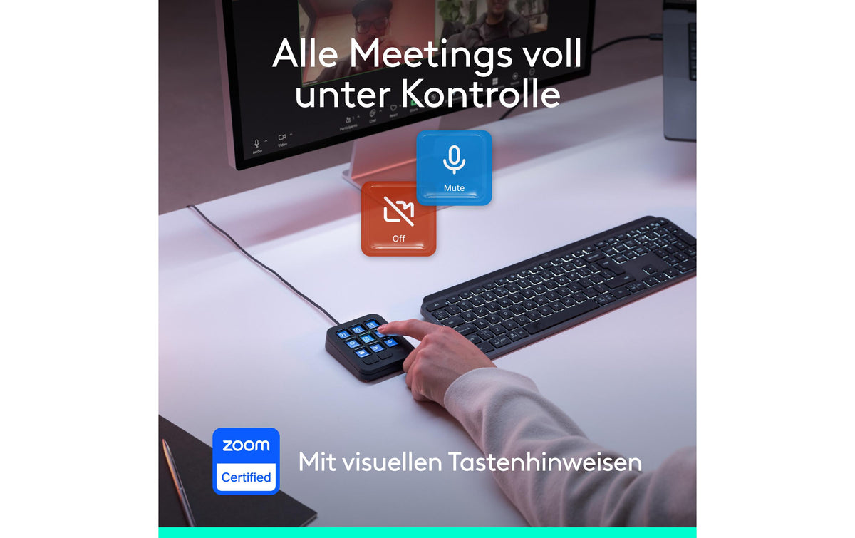 Logitech MX Keypad – Keypad-Steuerpult – Grau