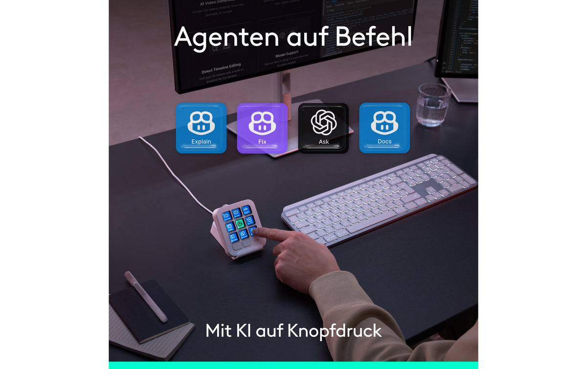 Logitech MX Keypad – Keypad-Steuerpult – Grau