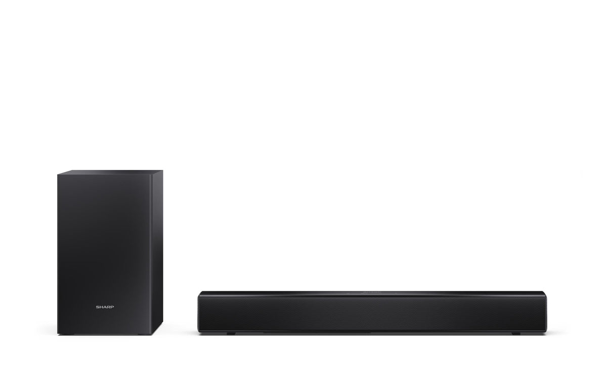 Sharp HT-SBW121 – Soundbar – 2.1, mit kabellosem Subwoofer, 80 W – Schwarz