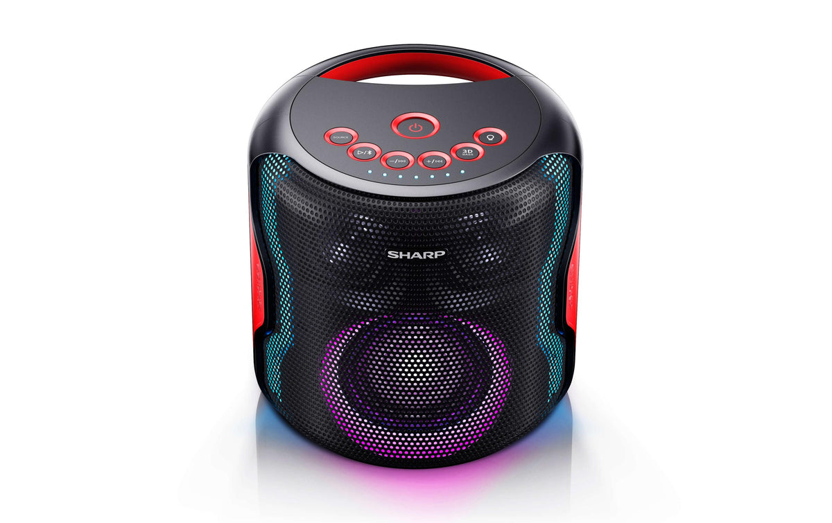 Sharp PS921BK – Bluetooth-Lautsprecher – 69 W, IPX5, 14 h, Schwarz