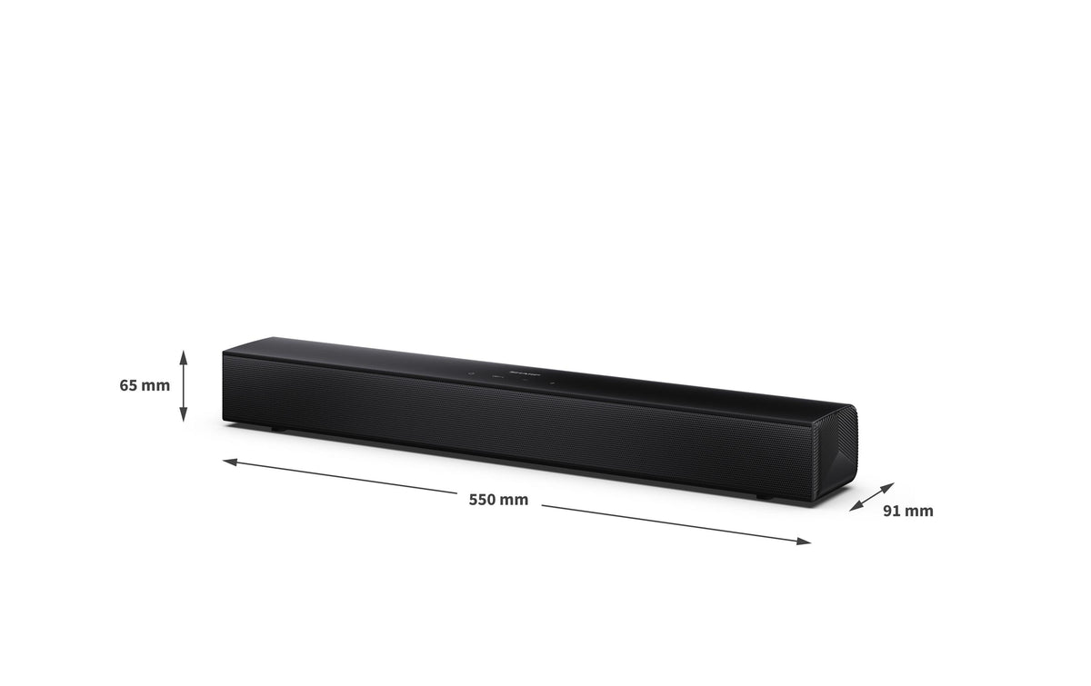 Sharp HT-SB121 – Soundbar – 2.0, Bluetooth 5.3, 120 W – Schwarz