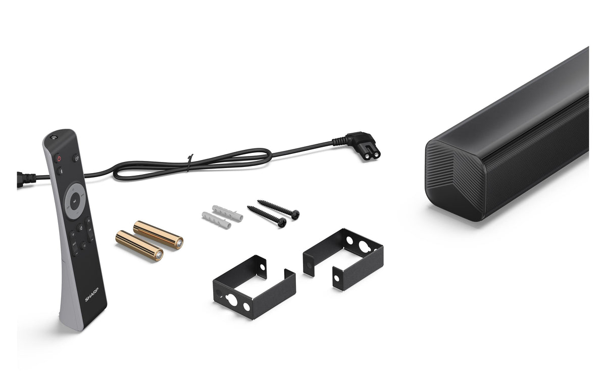 Sharp HTSB145 – Soundbar – 2.0, HDMI ARC, Bluetooth 5.3, 150 W – Schwarz