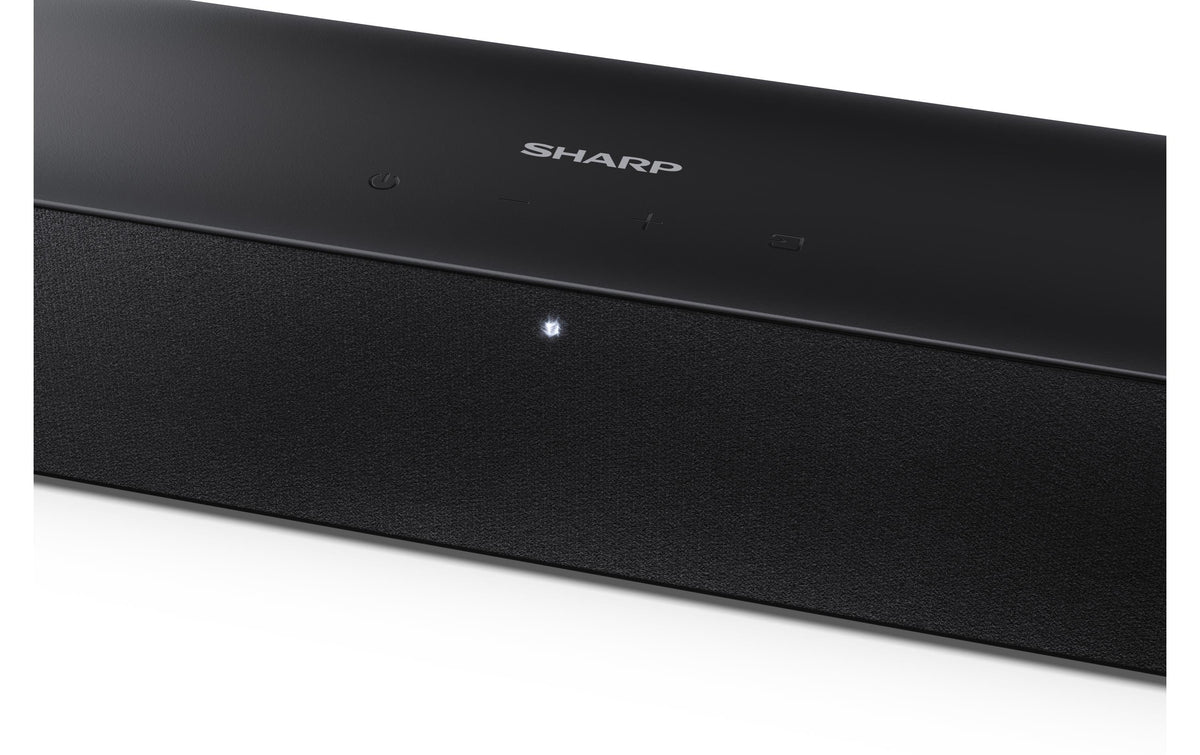 Sharp HT-SBW310 – Soundbar – 2.1, DTS Virtual:X, mit kabellosem Subwoofer, 330 W – Schwarz