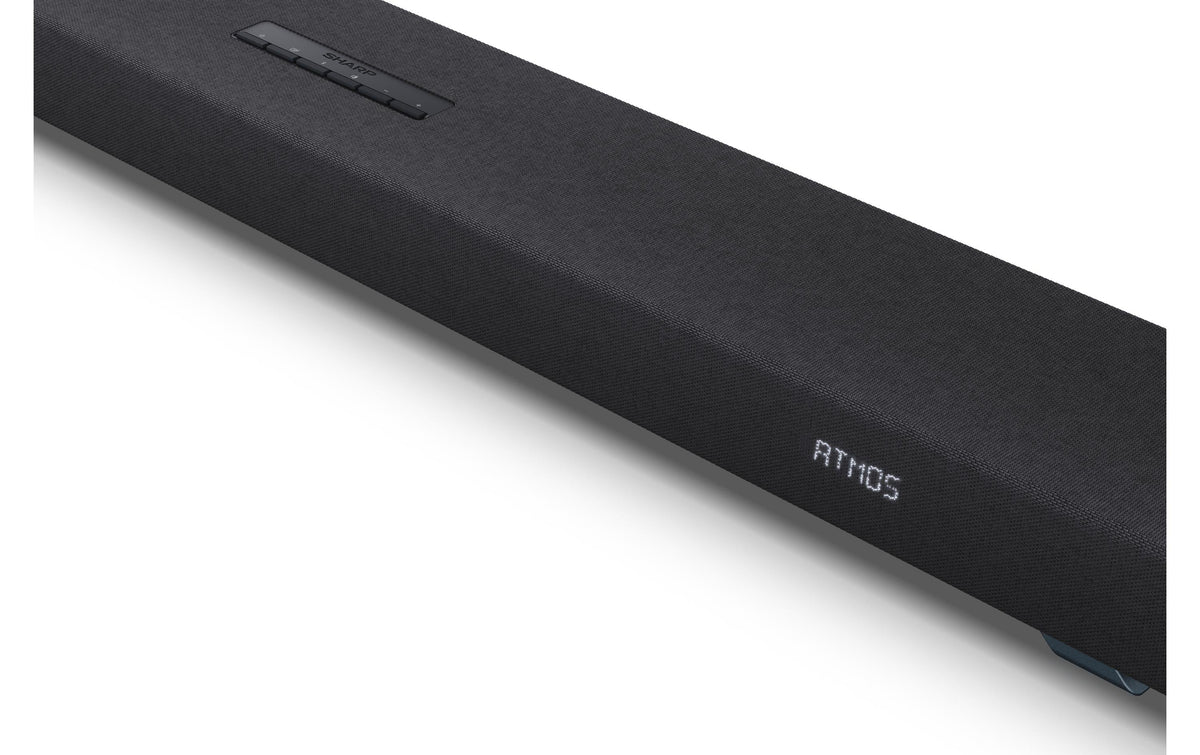 Sharp HT-SBW53121BK – Soundbar – 3.1.2, Dolby Atmos/DTS:X, mit kabellosem Subwoofer, 182 W