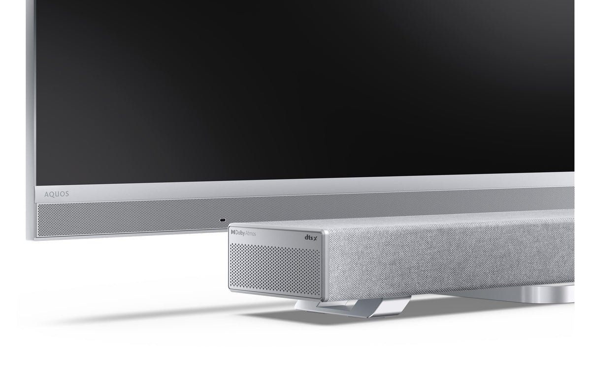 Sharp HT-SBW53121SL – Soundbar – 3.1.2, Dolby Atmos/DTS:X, mit kabellosem Subwoofer, 182 W – Silber