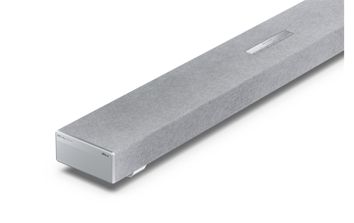 Sharp HT-SBW53121SL – Soundbar – 3.1.2, Dolby Atmos/DTS:X, mit kabellosem Subwoofer, 182 W – Silber