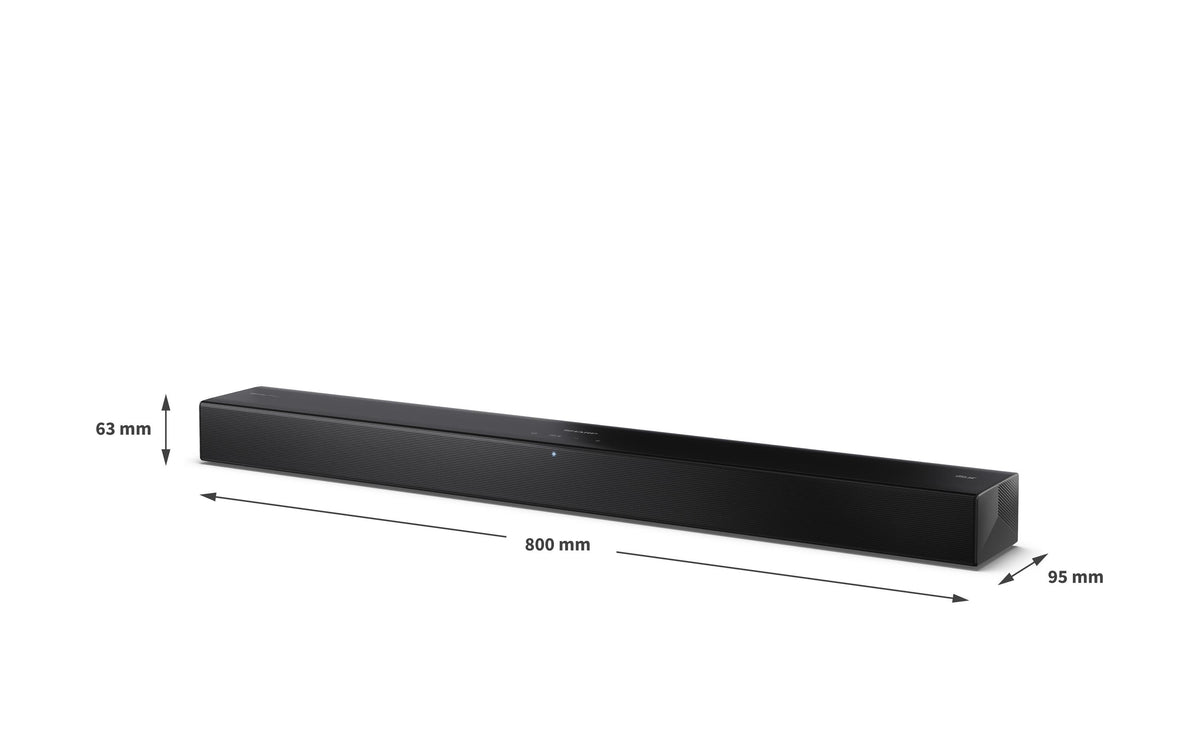 Sharp HT-SB304 – Soundbar – 2.0, Dolby Atmos/DTS Virtual:X, 60 W – Schwarz