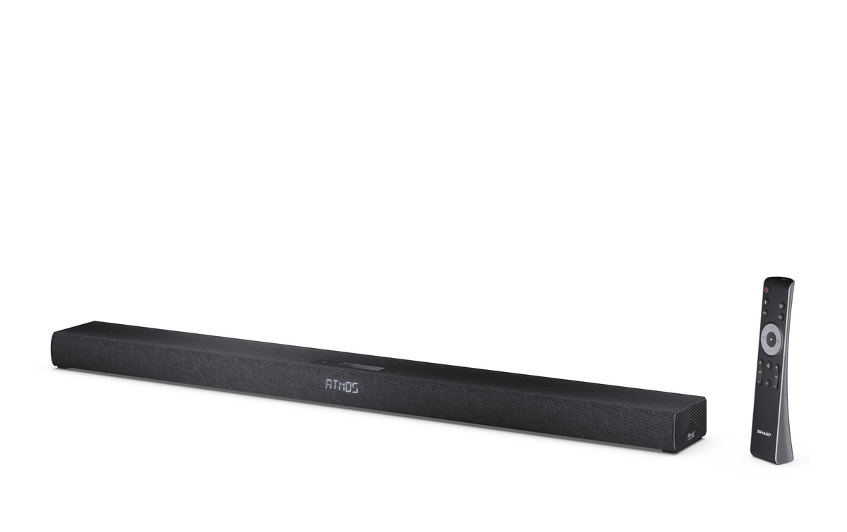 Sharp HT-SBW320 – Soundbar – 2.1, Dolby Atmos/DTS Virtual:X, mit kabellosem Subwoofer, 360 W – Schwarz