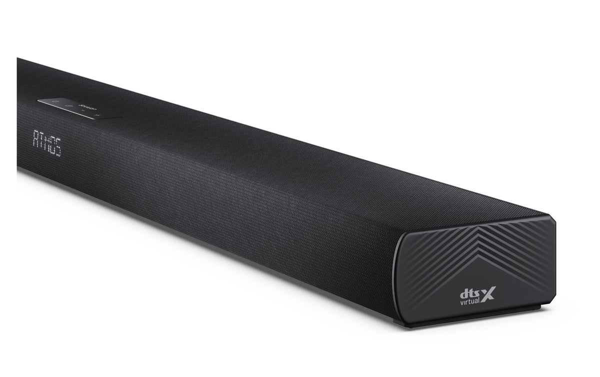 Sharp HT-SBW320 – Soundbar – 2.1, Dolby Atmos/DTS Virtual:X, mit kabellosem Subwoofer, 360 W – Schwarz