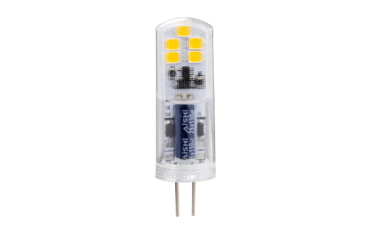 Hama Leuchtmittel G4 (Kapsel) – 150 lm, 2 W, Warmweiss 2700 K, dimmbar – IP20 – 1 Stk. – Transparent